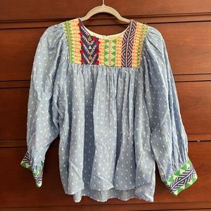 Anthropology size large boho top